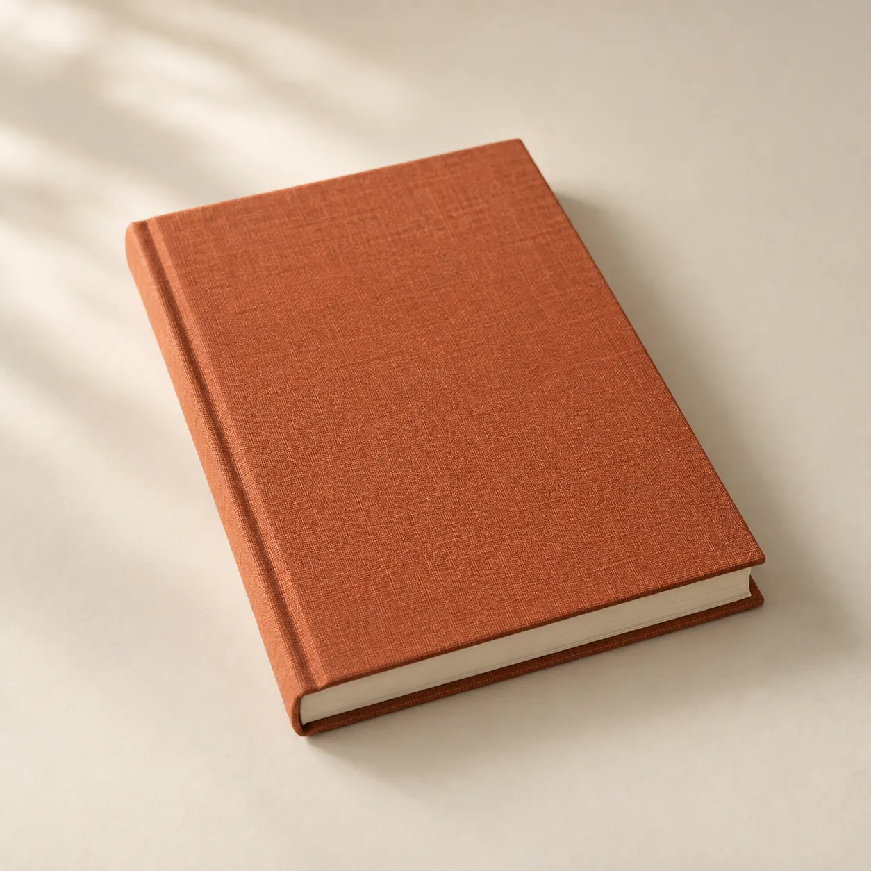 Libreta de notas con cubierta terracota
